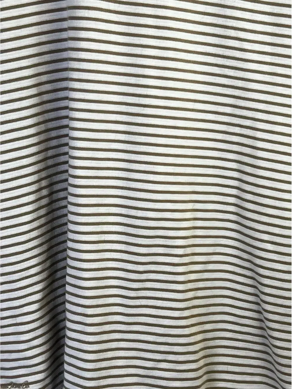 Lauren Ralph Lauren Womens Gold And Cream Stripe Long Sleeve Shirt Large EUC
